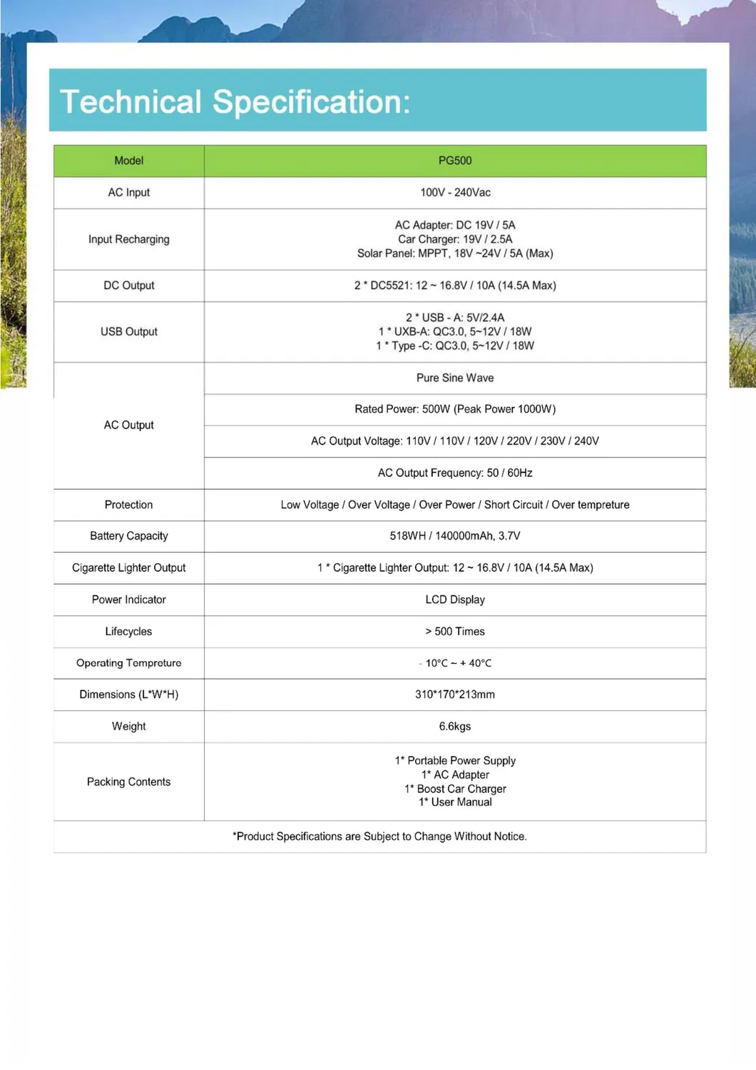 Power Station Features