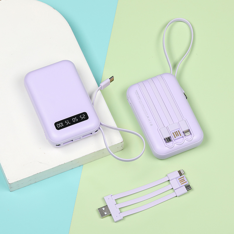 Laptop Power Bank Power Bank Fast Charging 10000mAh Solar-Powered Power Bank iPhone Power Bank iPhone Wireless Portable Charger Cables Portable 10000mAh