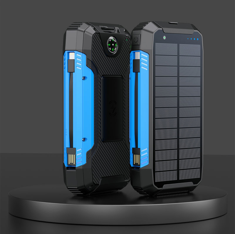 Wireless Charging Fast Charging Three-Proof Camping Solar Power Bank