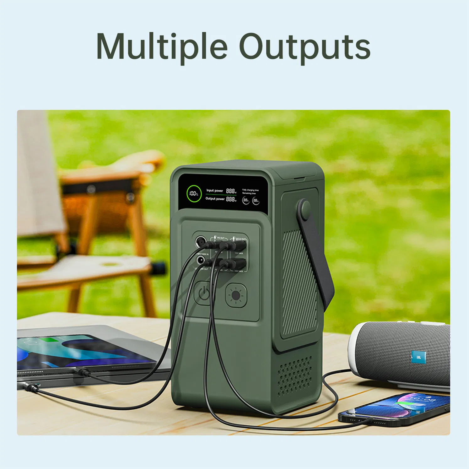 150W LED Solar Power Bank with Advanced MPPT Charging Technology