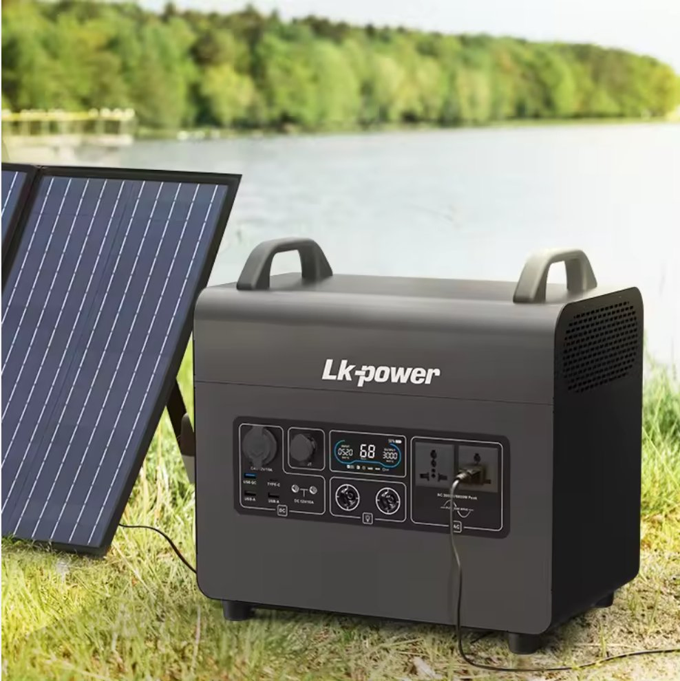 Emergency off-Grid Portable Solar Panel Inverter Generator 3000W Backupolar for Outdoor Power Needs