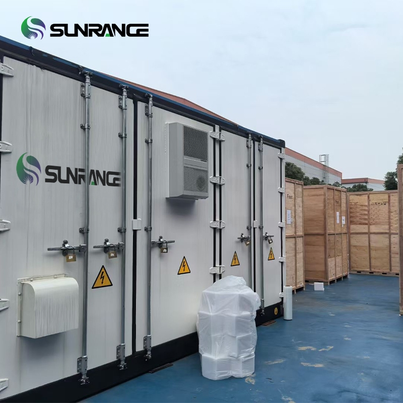 Sunrange 1mwh off Grid Solar Panel System 2MW Solar Power Plant on Grid 1 Mwh Energy Storage Container 1MW PV Project
