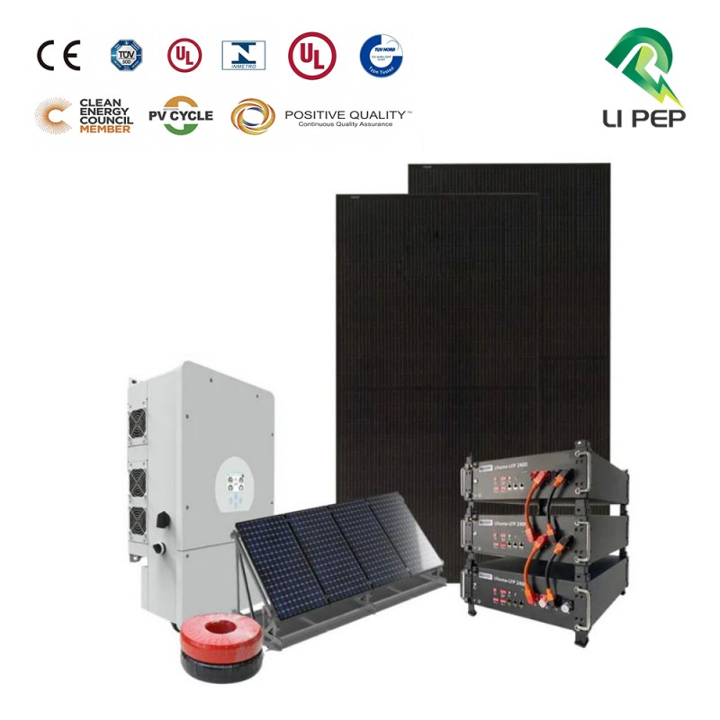 High-Efficient 5kw off Grid Rooftops Solar Panel Set Home Renewable Energy Solar Power System