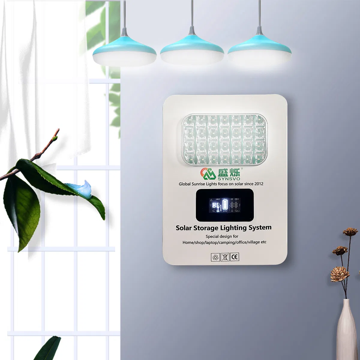 Portable Solar Power Generator for Emergency Outdoor Lighting 938