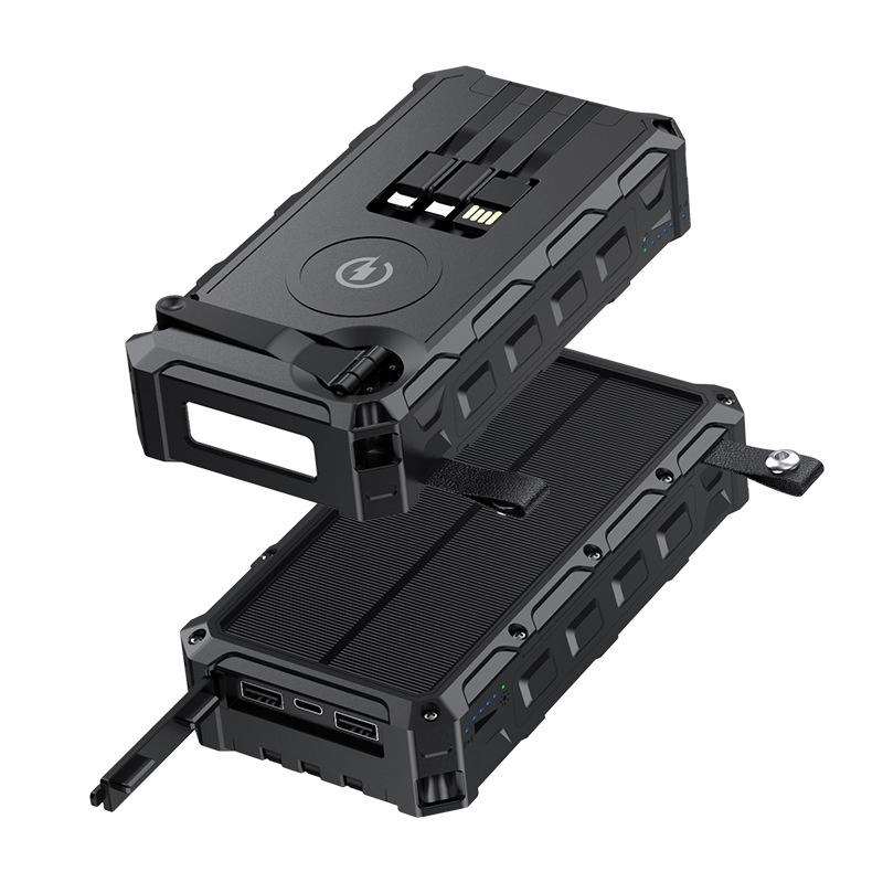 Factory Direct Solar Power Bank Wireless Charging Solar Mobile Laptop Charger 20000mAh Power Banks