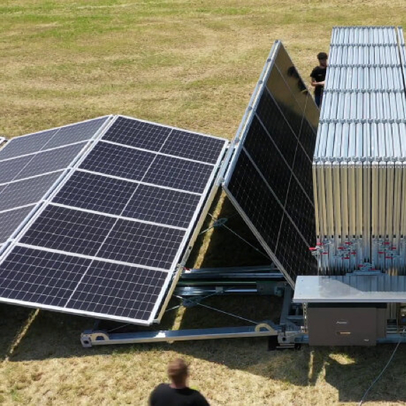 40hq Mobile Photovoltaic Container Foldable Solar Panel Power Generation System with Battery Energy Storage