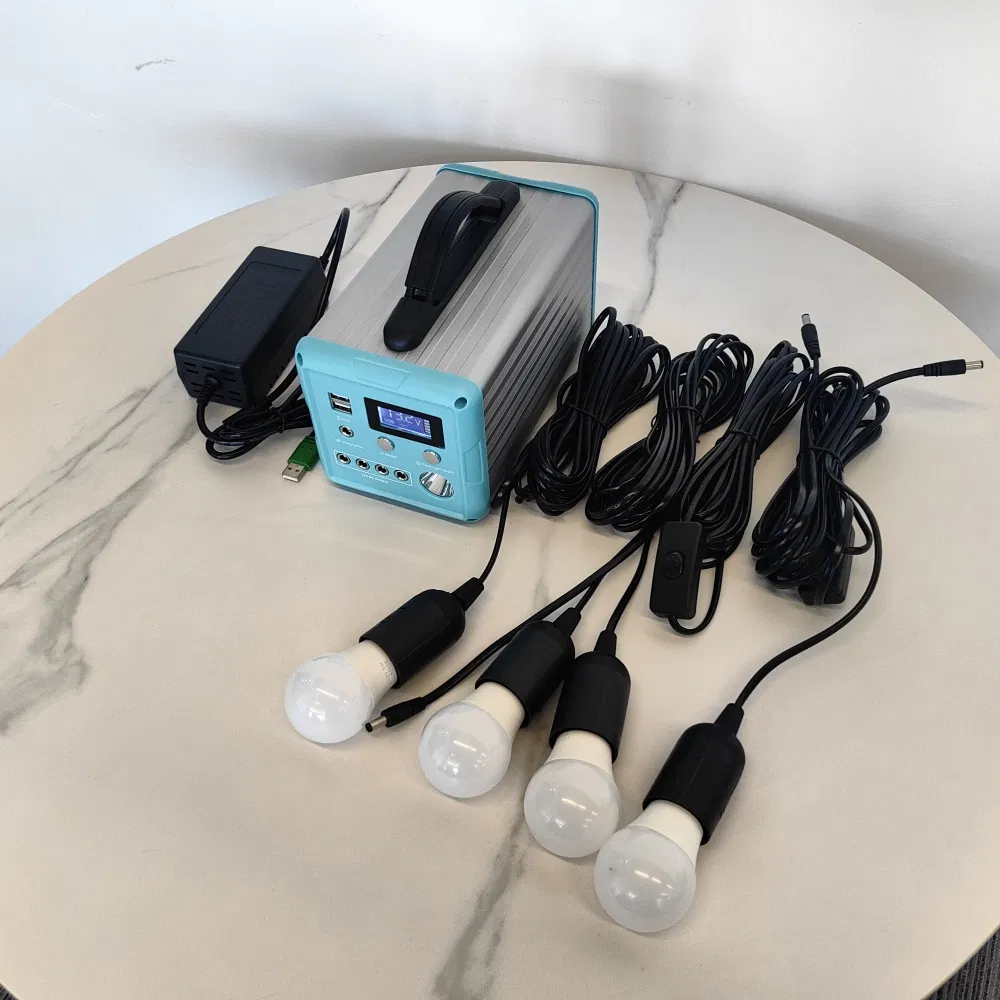 Solar Generator Rechargeable Portable Power Station Solar Power Generator for Camping Portable Emergency Backup off Grid Home Solar System