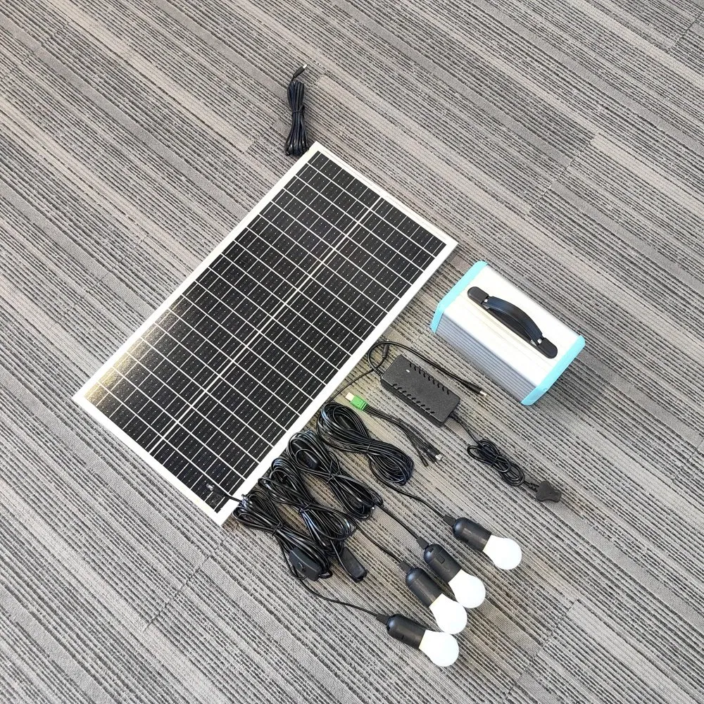 Solar Generator Rechargeable Portable Power Station Solar Power Generator for Camping Portable Emergency Backup off Grid Home Solar System