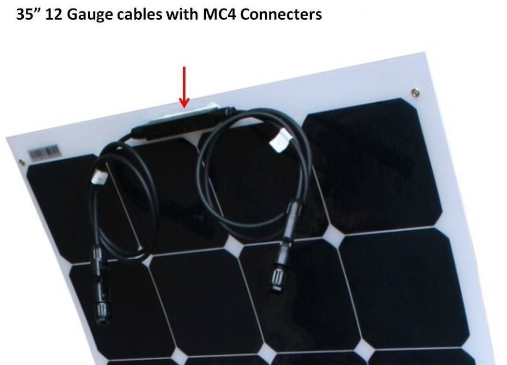 50W, 60W, 100W, 120W, 130W, 150W Semi Flexible Solar Panel
