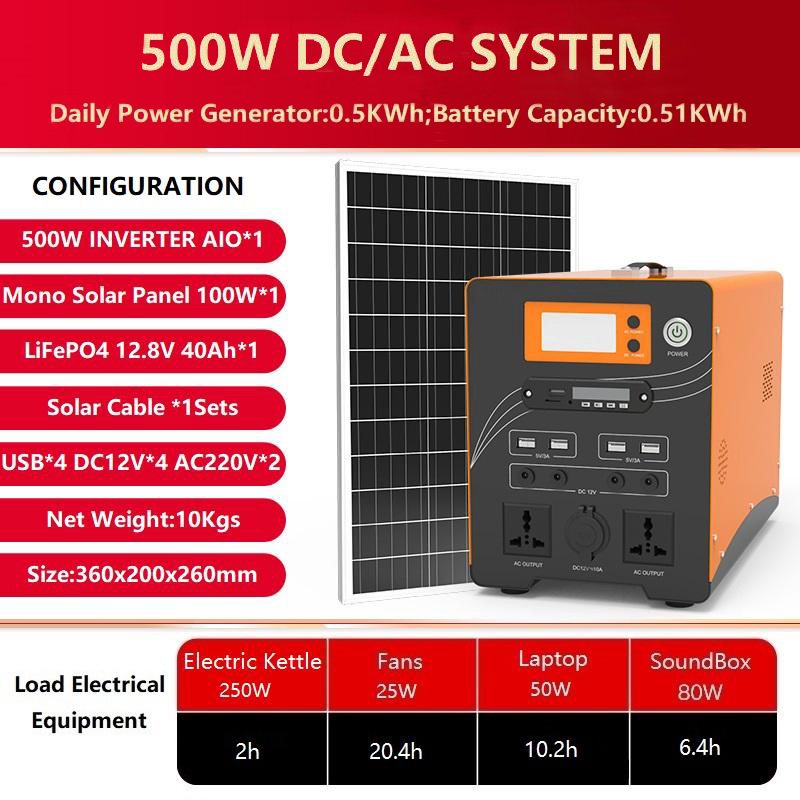 Outdoor Solar Power Bank Portable Battery Charger Fast Charging Power Bank 1000W