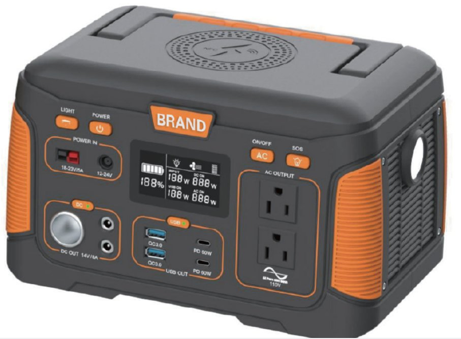 Portable Moveable Multiple Solar Car Mains Charging Security Tested Inupt DC AC USB Type Lighting Output Outdoor Camping Emergency Storage Power Bank