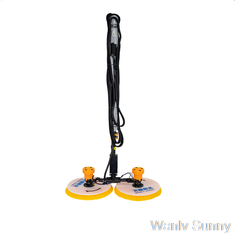 Battery Supply Photovoltaic Panel Cleaning Brush with Telescopic Pole