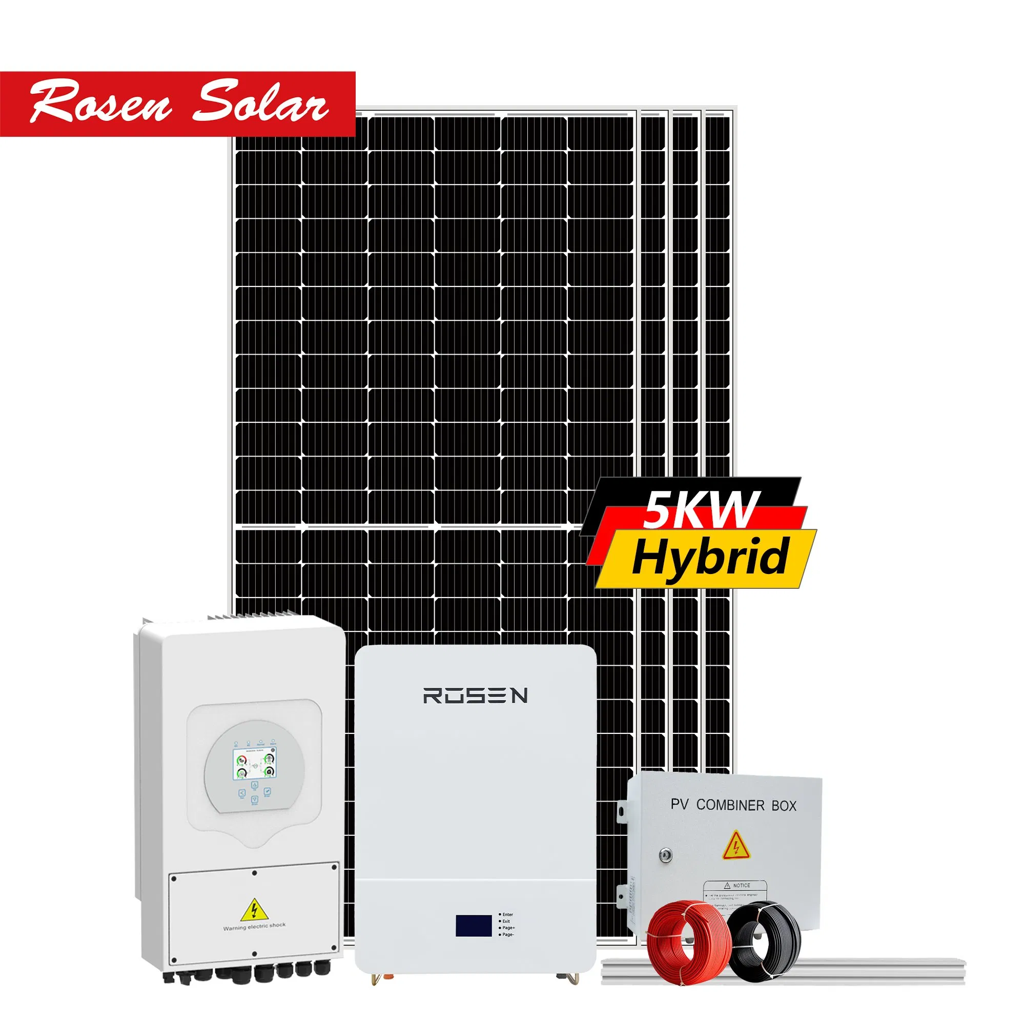 Solar Energy System 5kw Residential Use with Lithium Battery Storage