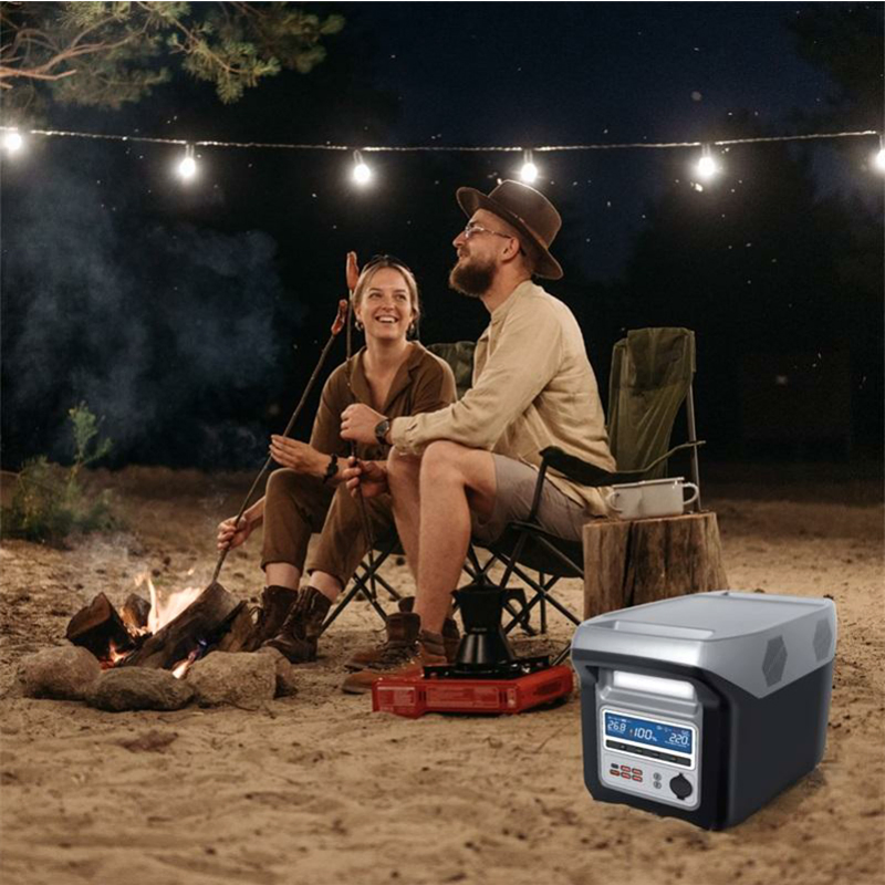 1200W Solar Portable Power Station System Home Car Use Kit with MPPT Controller External Battery Flashlight Solar Panel Source