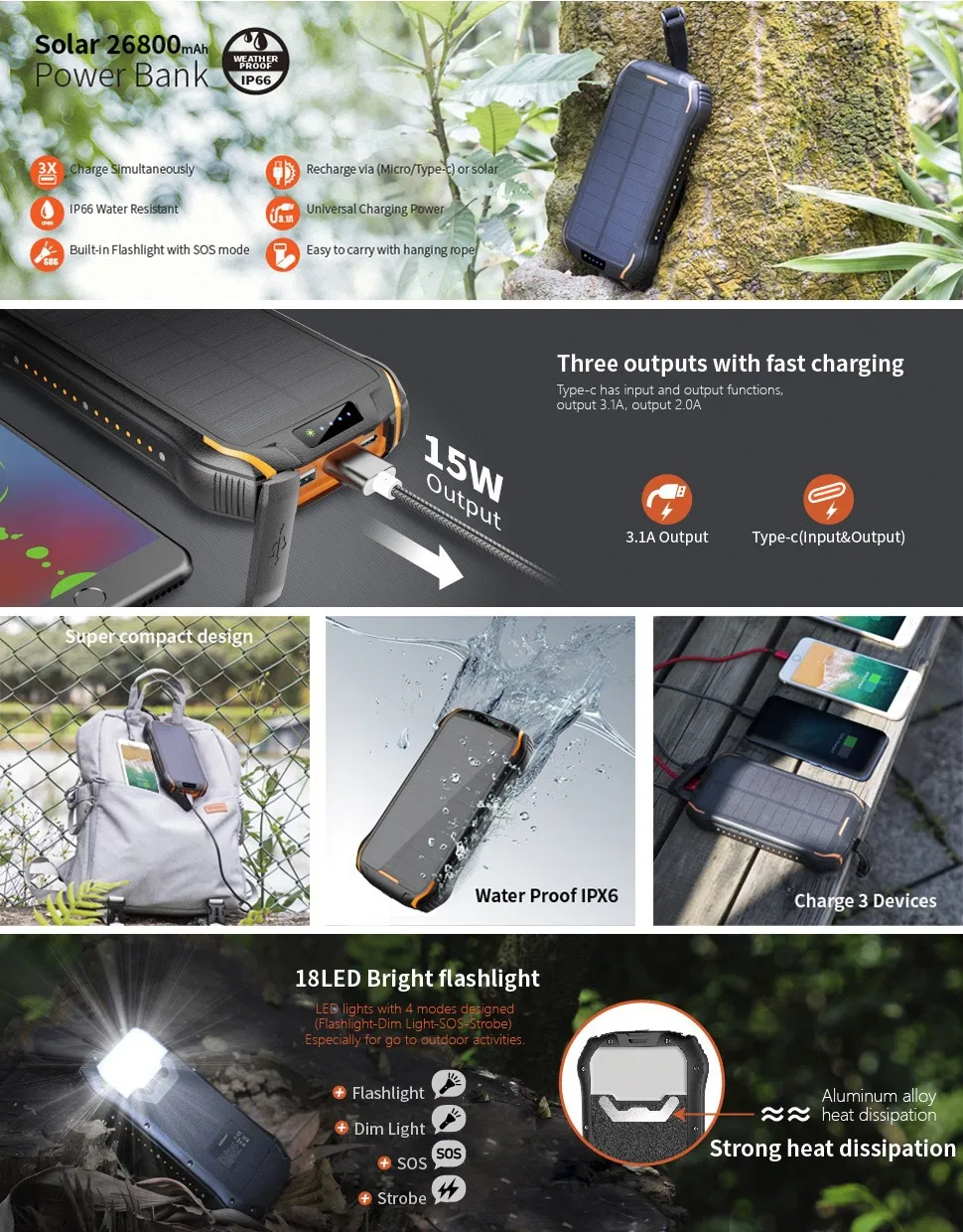 Solar Power Bank Detail 1