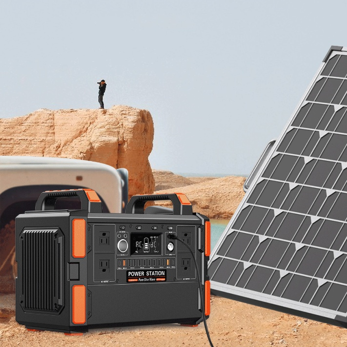 110V LiFePO4 Portable Power Station Solar Generator 1200W for Home and Outdoor