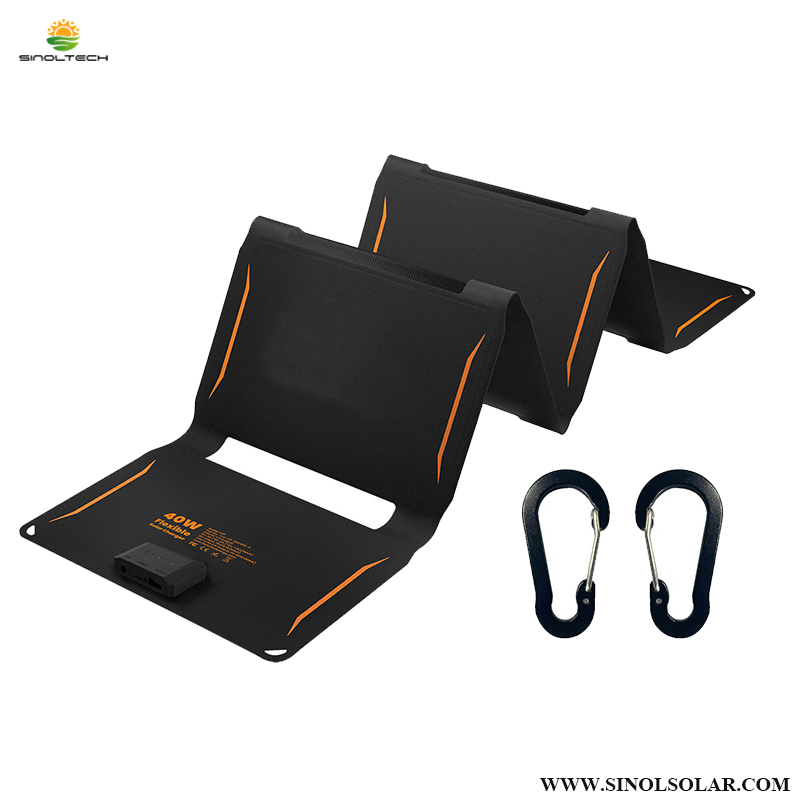40W Portable Solar Charger for Outdoor Charging
