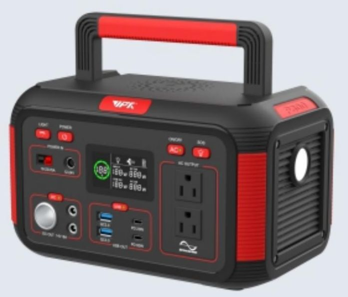 Portable Moveable Multiple Solar Car Mains Charging Security Tested Inupt DC AC USB Type Lighting Output Outdoor Camping Emergency Storage Power Bank