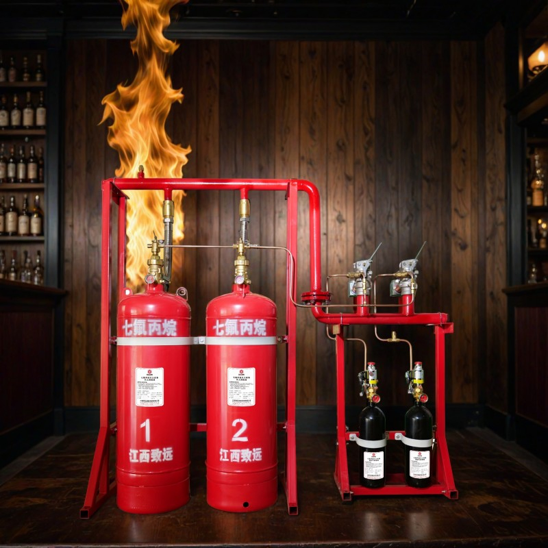 Fire Fighting Suppression System China Supplier FM200 Fire Extinguisher System Clean Agent Gas