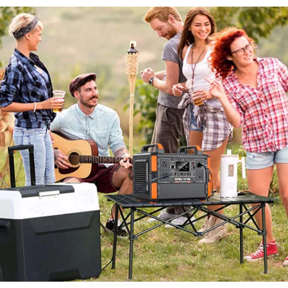 110V LiFePO4 Portable Power Station Solar Generator 1200W for Home and Outdoor