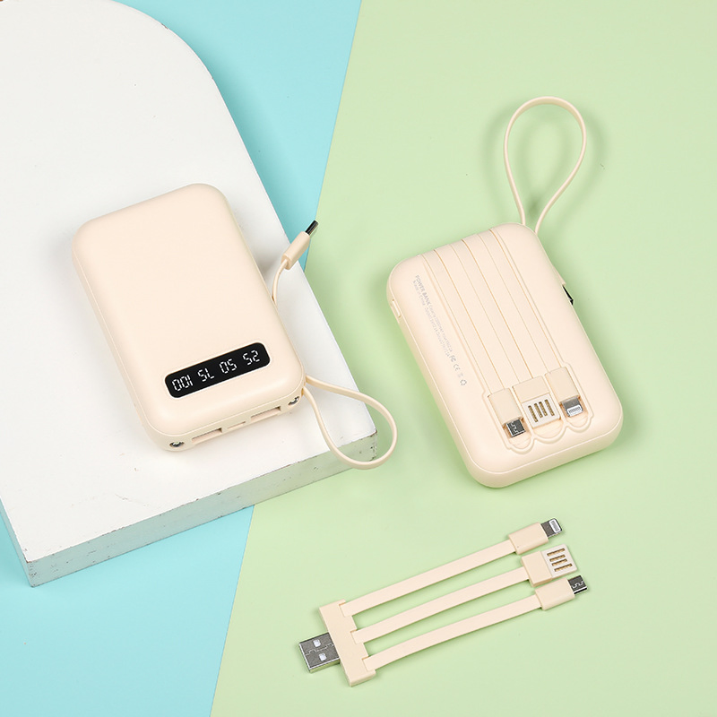 Laptop Power Bank Power Bank Fast Charging 10000mAh Solar-Powered Power Bank iPhone Power Bank iPhone Wireless Portable Charger Cables Portable 10000mAh