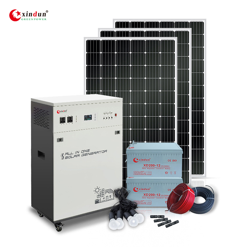 3kw Complete Hybrid Set Sales Reasonable Price Installation Costs Home Solar Generator Power System