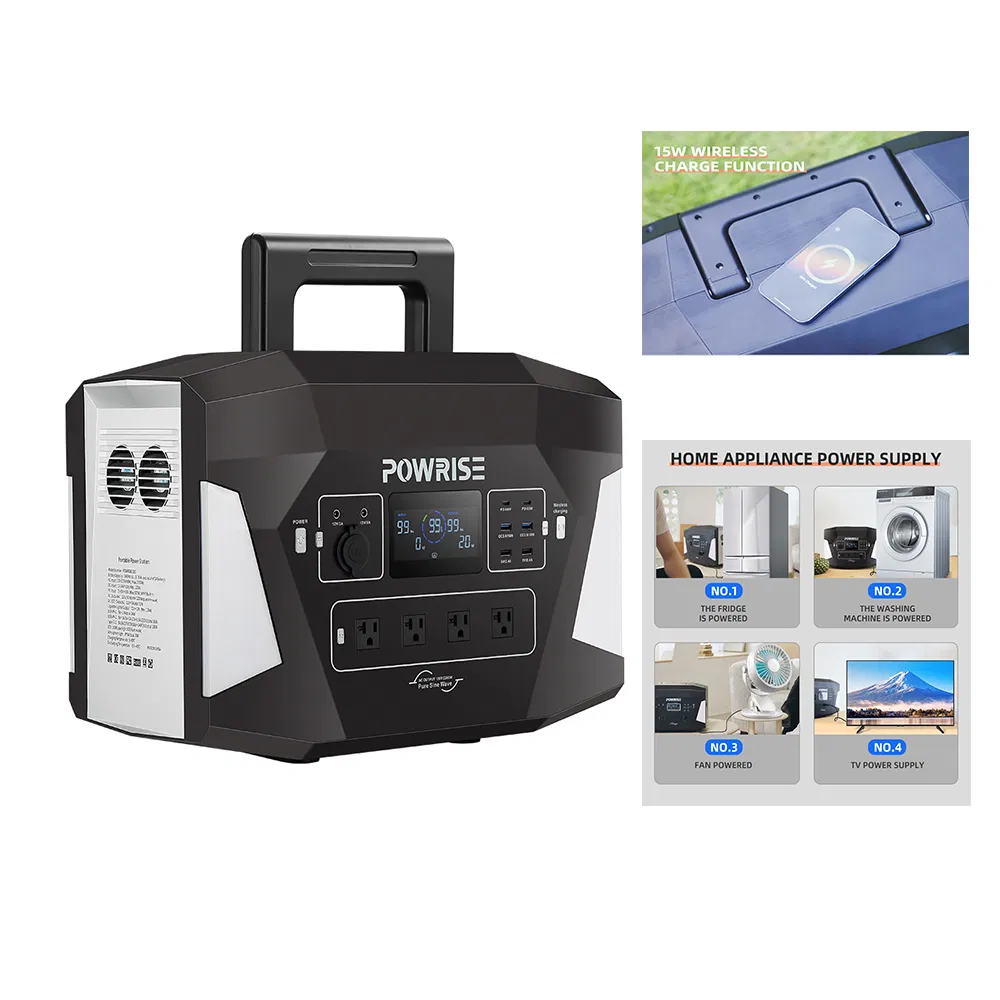 High Power 2200W Portable Power System 1843wh Emergency Backup Solar Power System for Power Outage and Camping