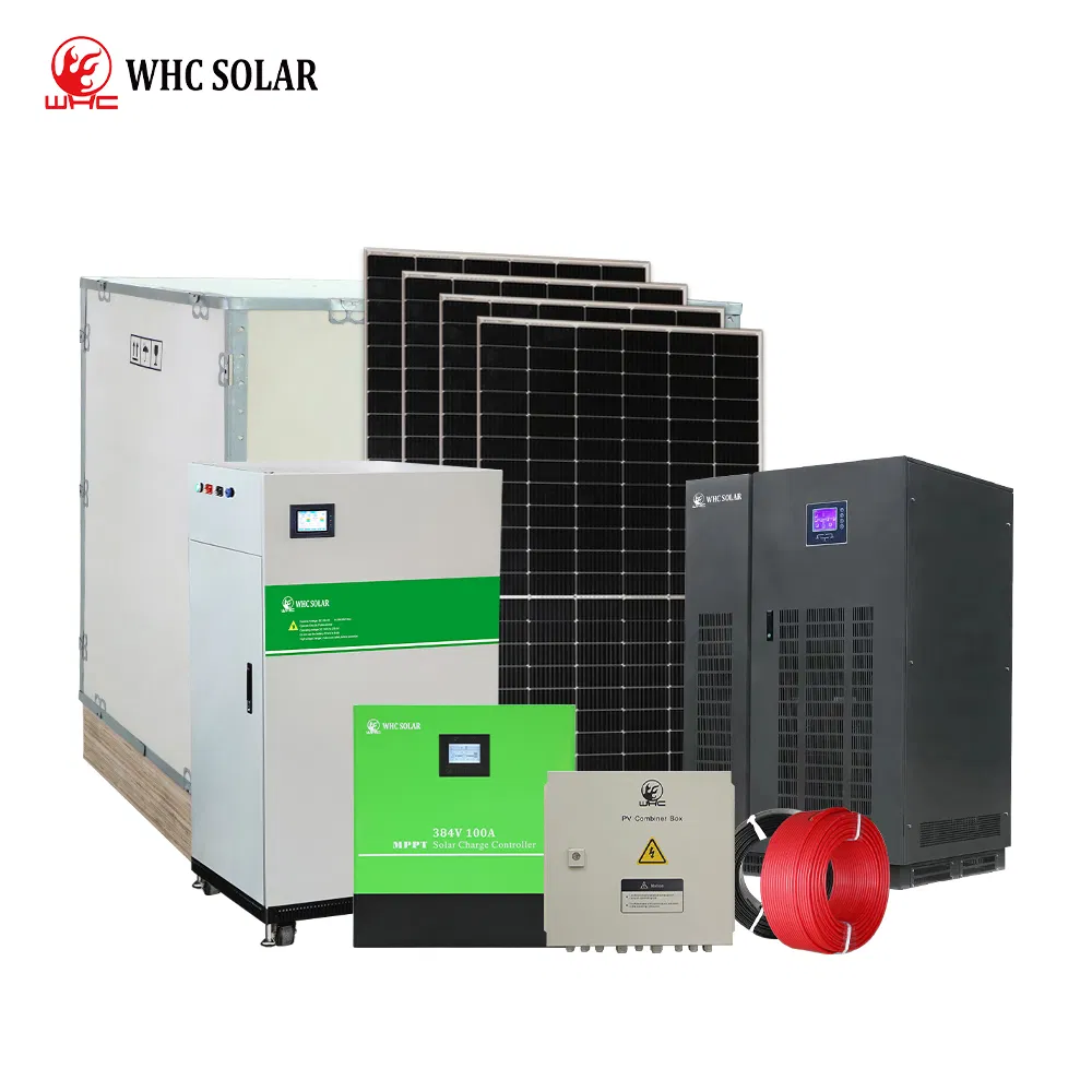 Whc 150kw 200kw 220kw Hybrid off Grid Solar PV Panels Home Lighting Lithium Battery Energy Storage Balcony Power Generator Module System Photovoltaic Kit