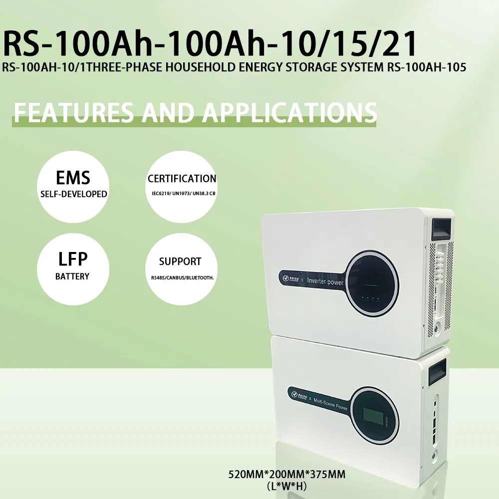 Versatile Stacked Home Solar Energy Storage Solutions 5kwh to 15kwh