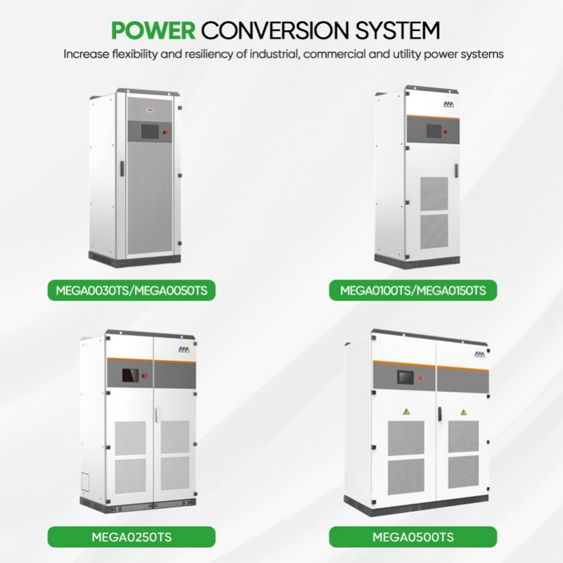 Megarevo PCS Power Conversion System 30kw 50kw 150kw 250kw 300kw 400kw 500kw 1MW 100kw Battery Inverter Power Conversion System