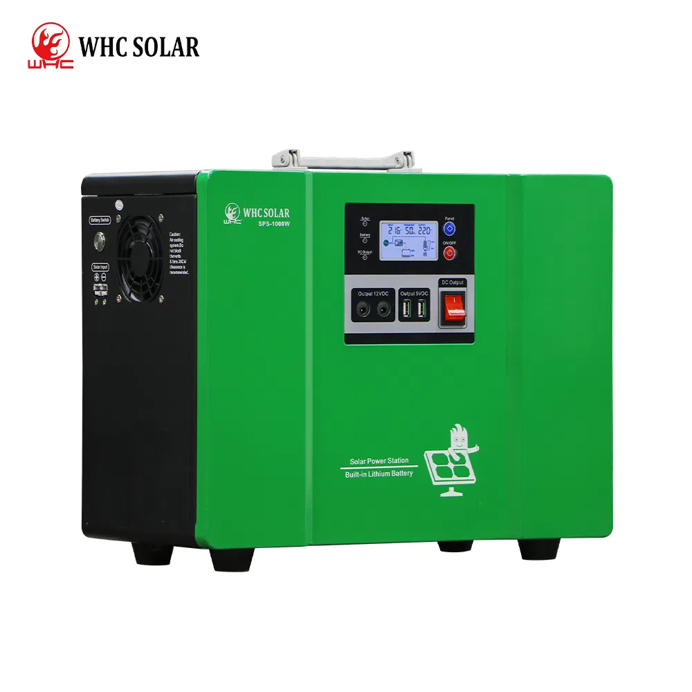 Whc Home Generator Camping 110V 220V Solar Portable Power Station Energy Storage System