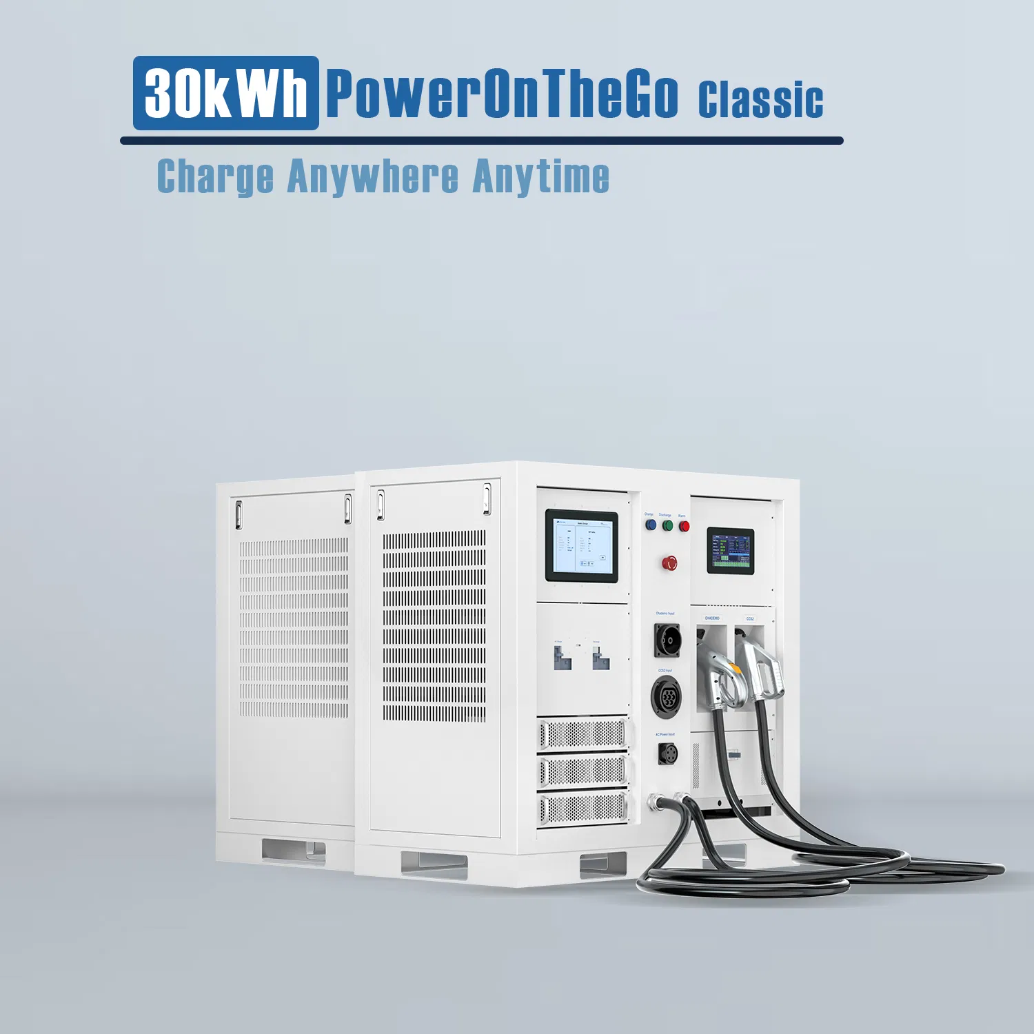 Reliable Movable Backup 30kwh Battery System PowerOnTheGo for EV Emergency Power Needs