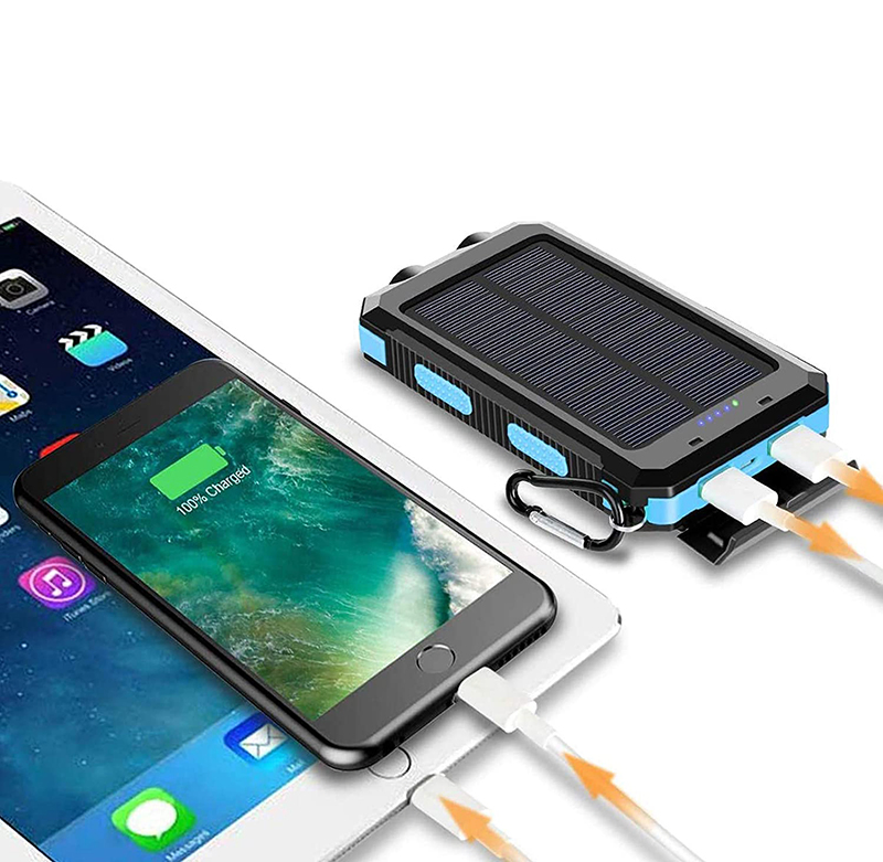Outdoor Portable Wireless Solar Panel Charger Powerbank Trending Mobile Phone Fast Charging 20000mAh Waterproof Solar Power Bank