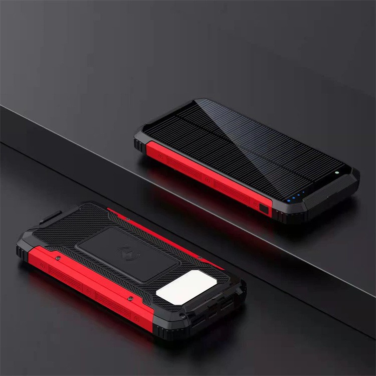 Wireless Charging Fast Charging Three-Proof Camping Solar Power Bank