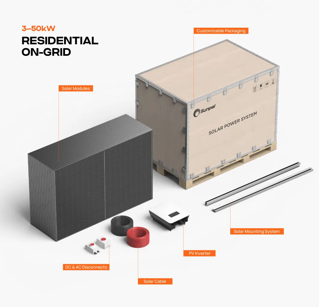 All in one solar project components