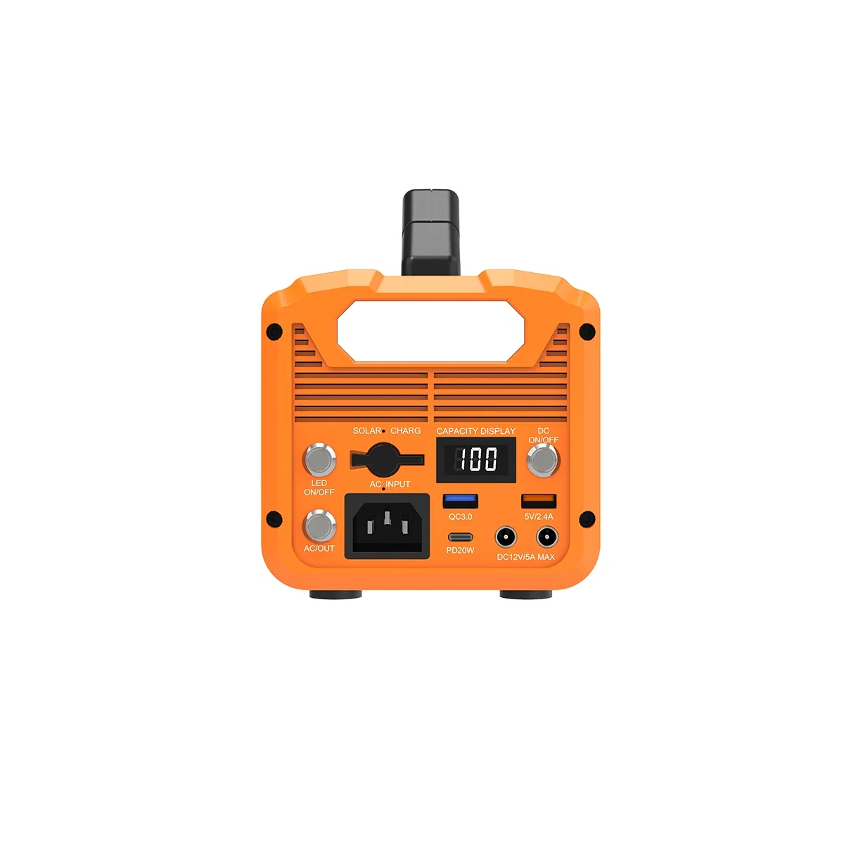 110V/220V Pure Sine Wave AC Portable Power Station 300W Lithium Battery Solar Generator for Outdoors Camping