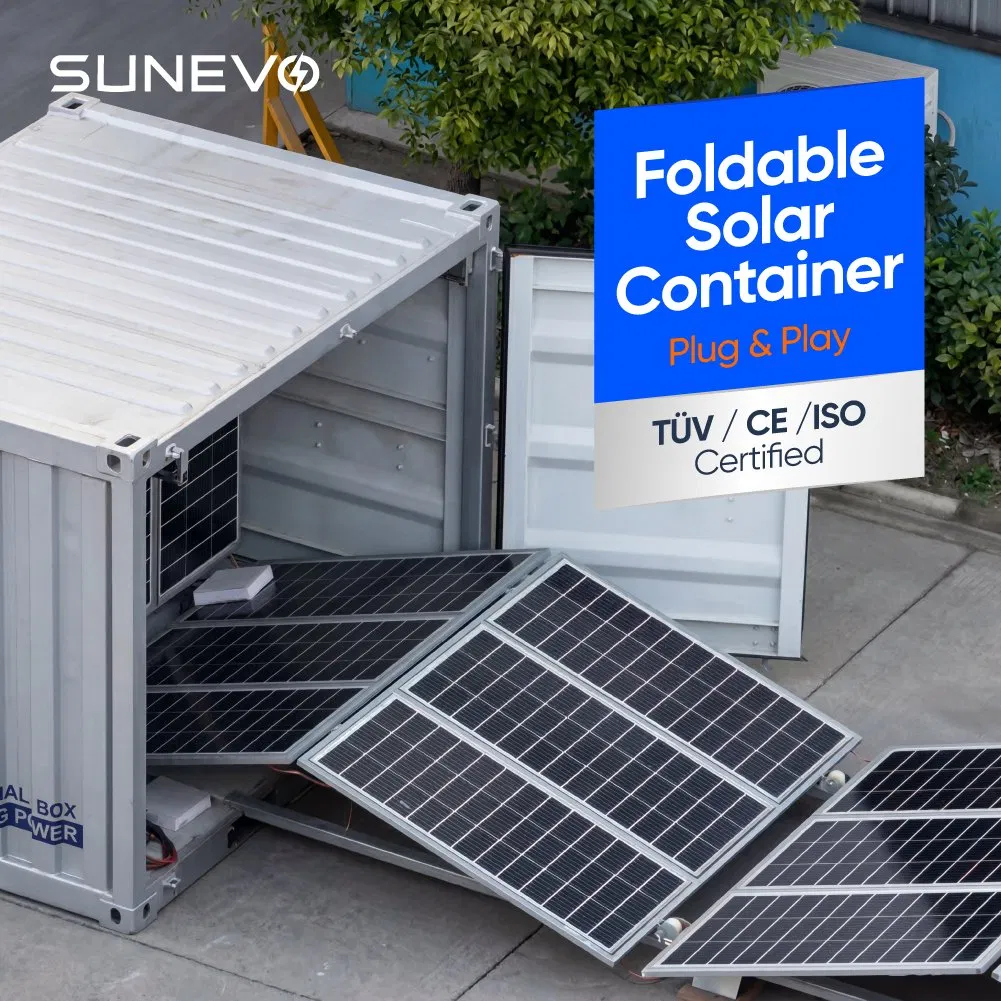 Turnkey Bess Container with Integrated Foldable Solar Panel Array for Sustainable Industrial and Commercial Energy Storage System