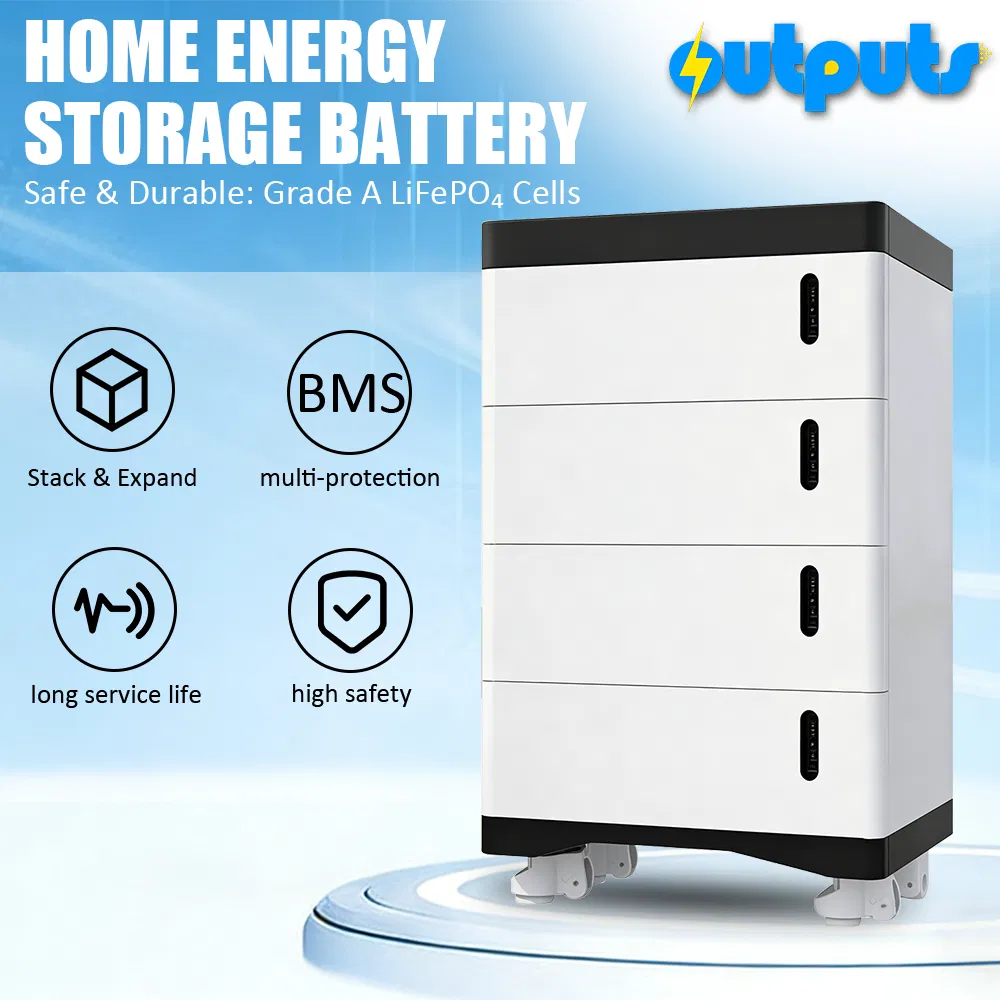 Emergency Backup Power Stackable Solar Energy Storage System 5kwh 10kwh 15kwh 20kwh LiFePO4 Battery with UPS Function for Home