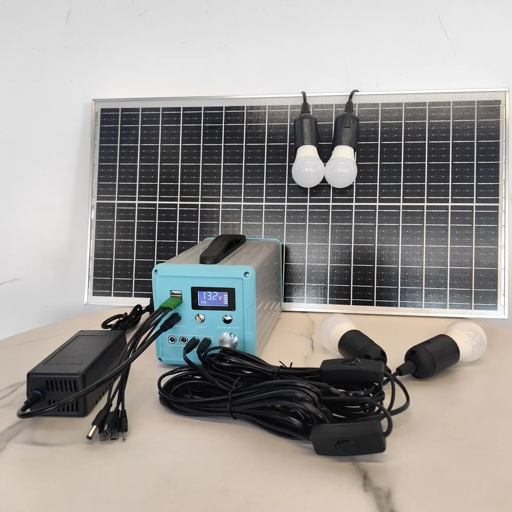 Solar Generator Rechargeable Portable Power Station Solar Power Generator for Camping Portable Emergency Backup off Grid Home Solar System