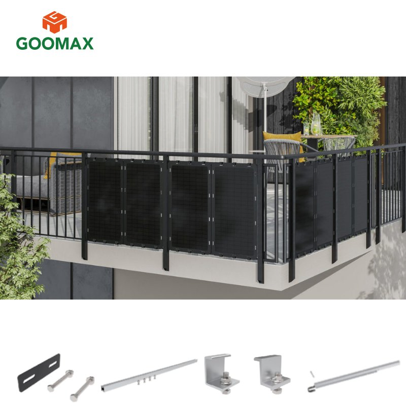 Goomax Balcony Solar Installation Kits Balcony Solar Power Compact Spaces