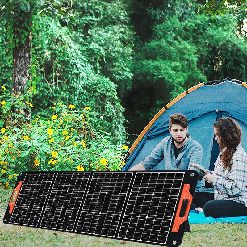 High Quality Foldable Solar Panel 20V 200W All Black Flexible Solar Panels Price Factory Wholesale Waterproof Solar Panels UPS System