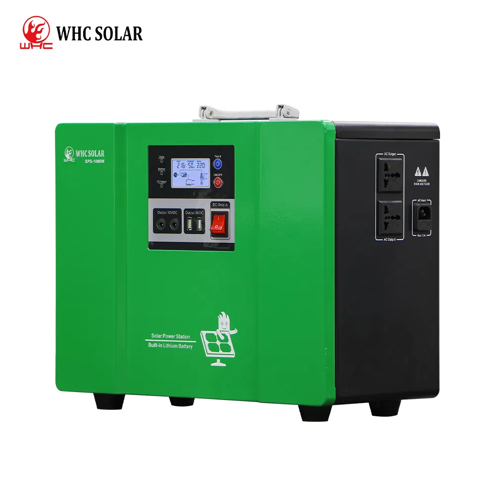Whc Home Generator Camping 110V 220V Solar Portable Power Station Energy Storage System