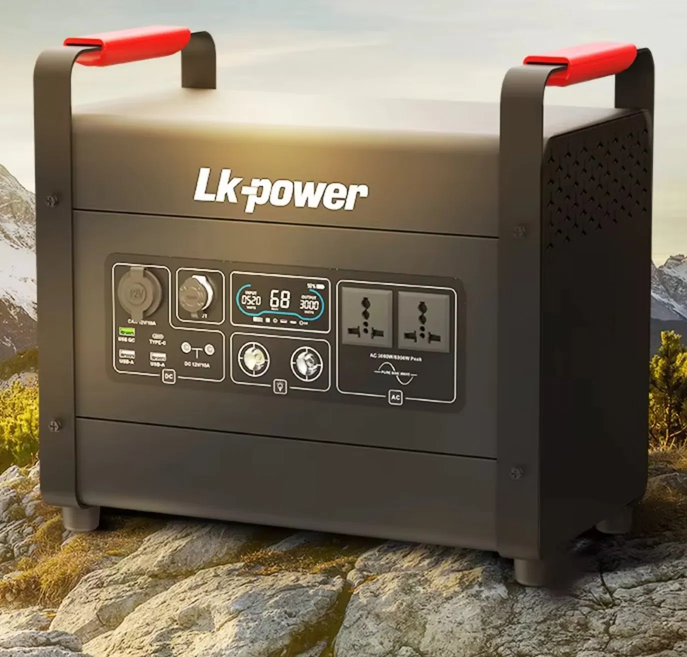 Emergency off-Grid Portable Solar Panel Inverter Generator 3000W Backupolar for Outdoor Power Needs