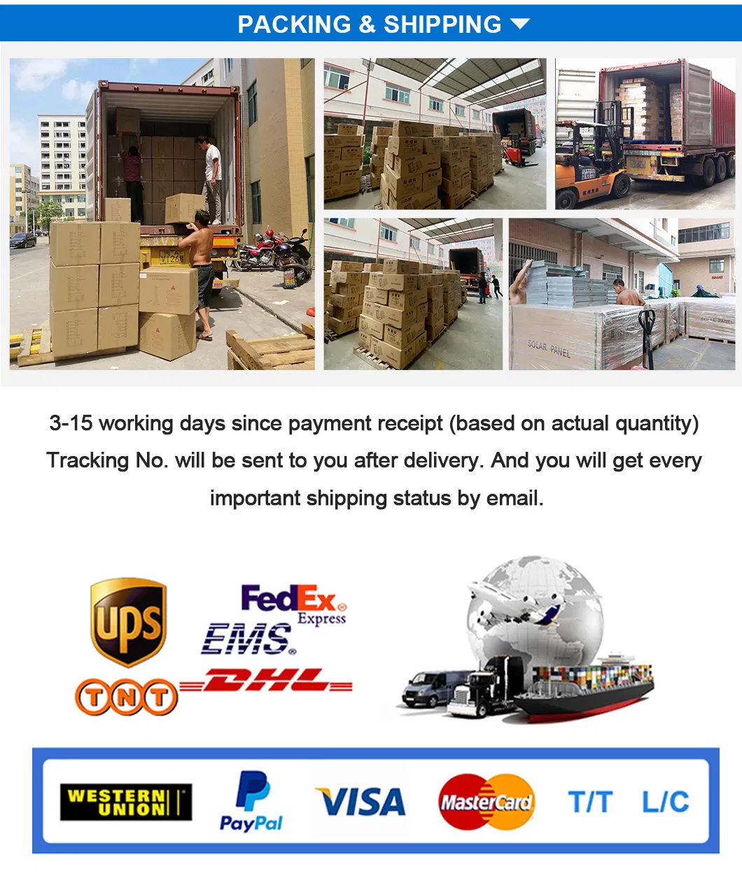 Packaging and Shipping