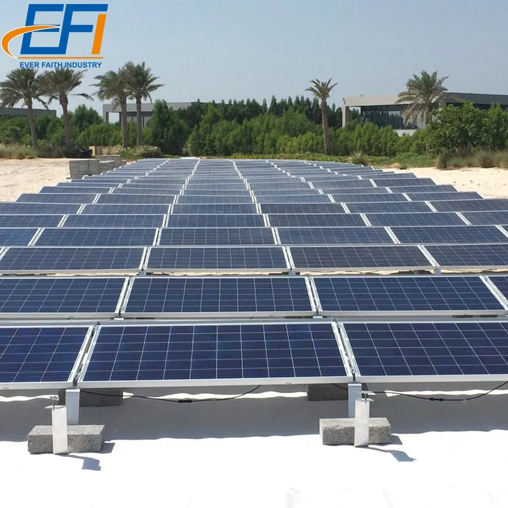 Flat Roof Top Solar Panel Racks System Fold Tribracket System for Solar Roof