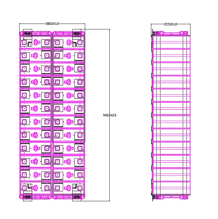Customized LiFePO4 Container Energy Storage Battery Module CCS System 8s 12s 24s Lithium Iron Phosphate 24V 36V 72V with FPC PCB Wiring Harness CCS