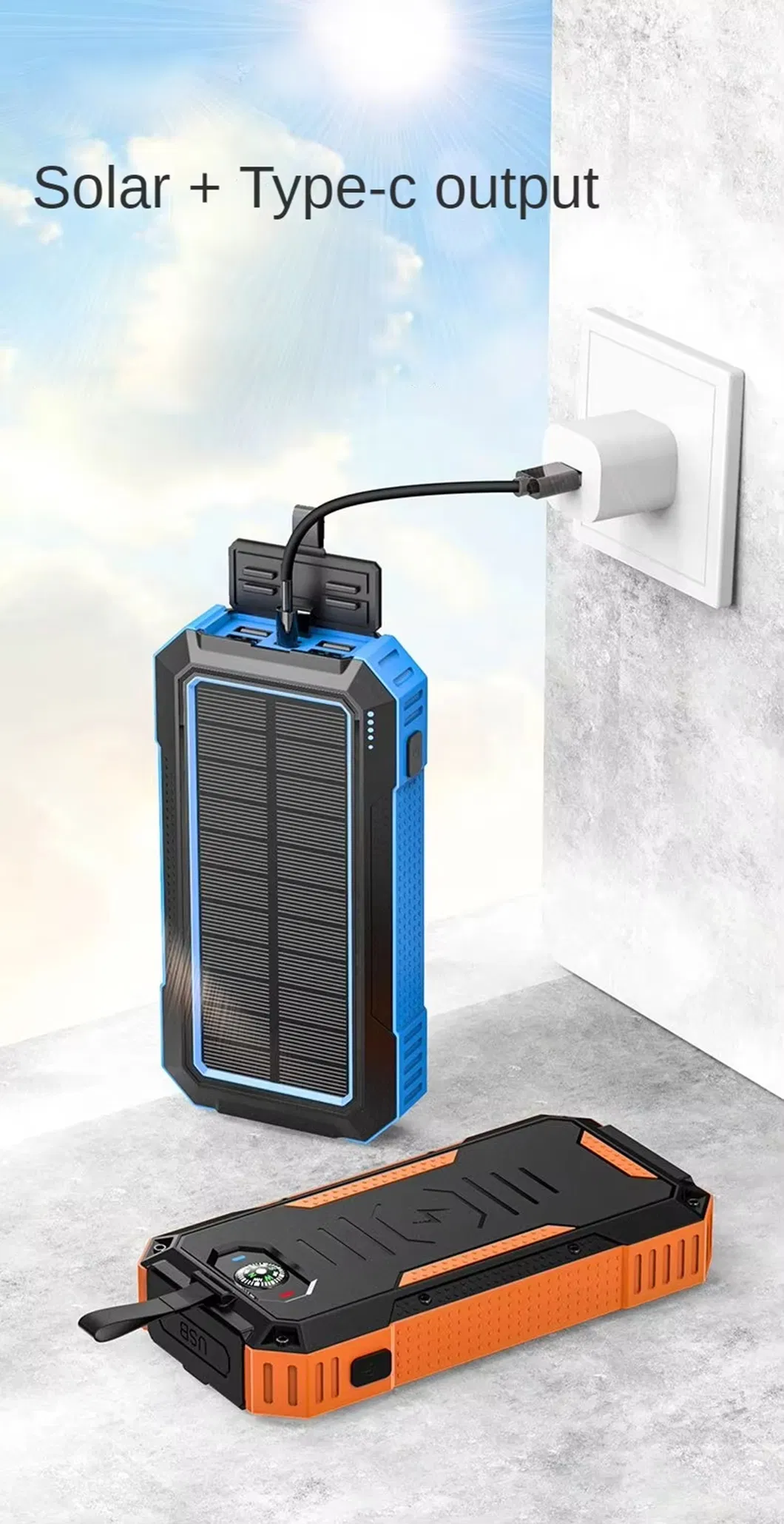 Solar Power Bank View 3