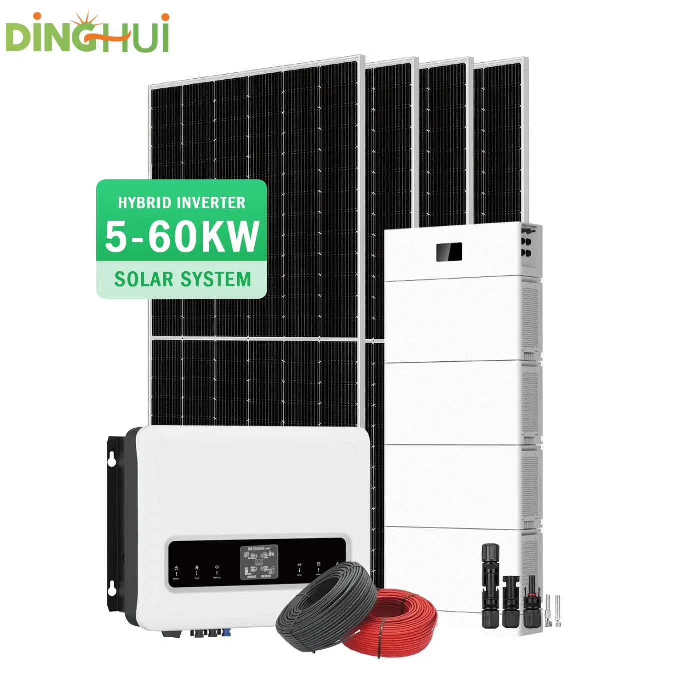 Aesthetic Rooftop Residential Solar System Waterproof Family Energy Saving Solar System