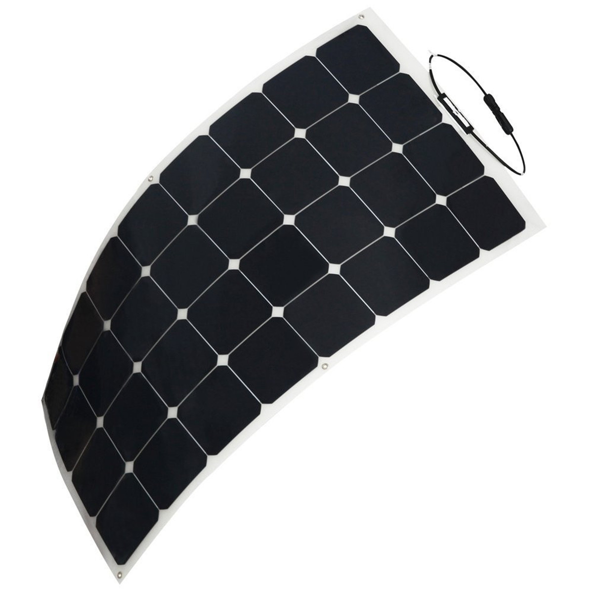 100W Semi Flexible Solar Panel Waterproof Shockproof Dust Resistant