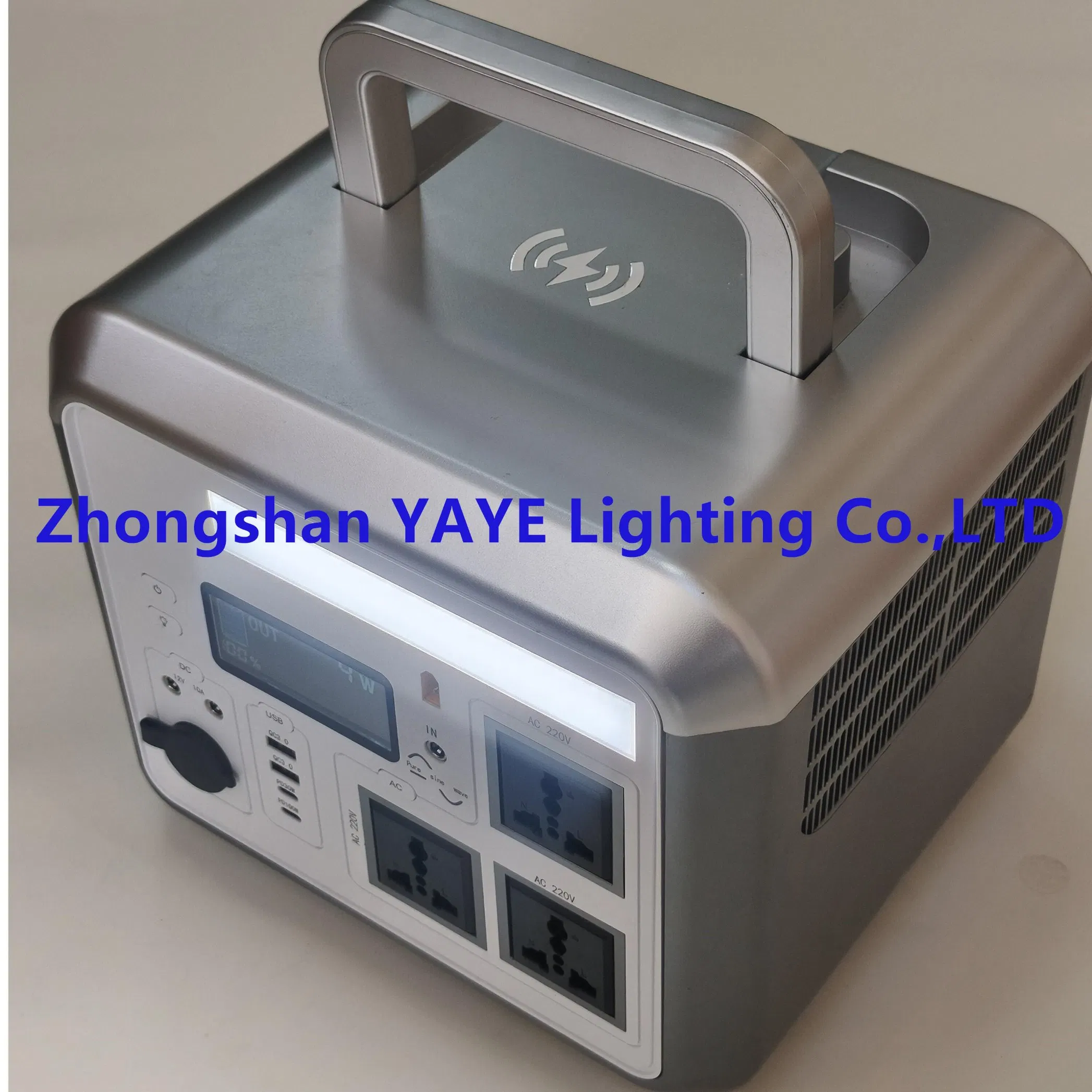 Yaye Hot Sell Factory Price 600W Portable Outdoor Solar Rechargeable Emergency LiFePO4 Lithium Battery Power Station Generator 3 Years Warranty 300PCS Stock